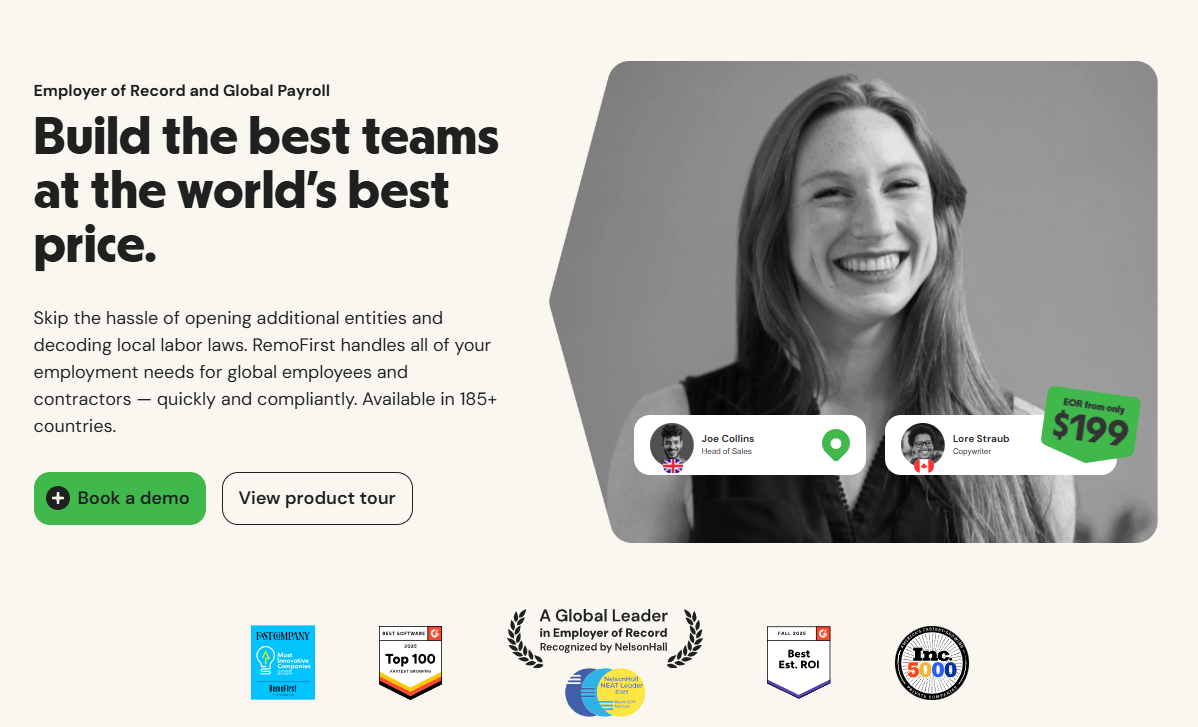 RemoFirst (EOR and Global Payroll)